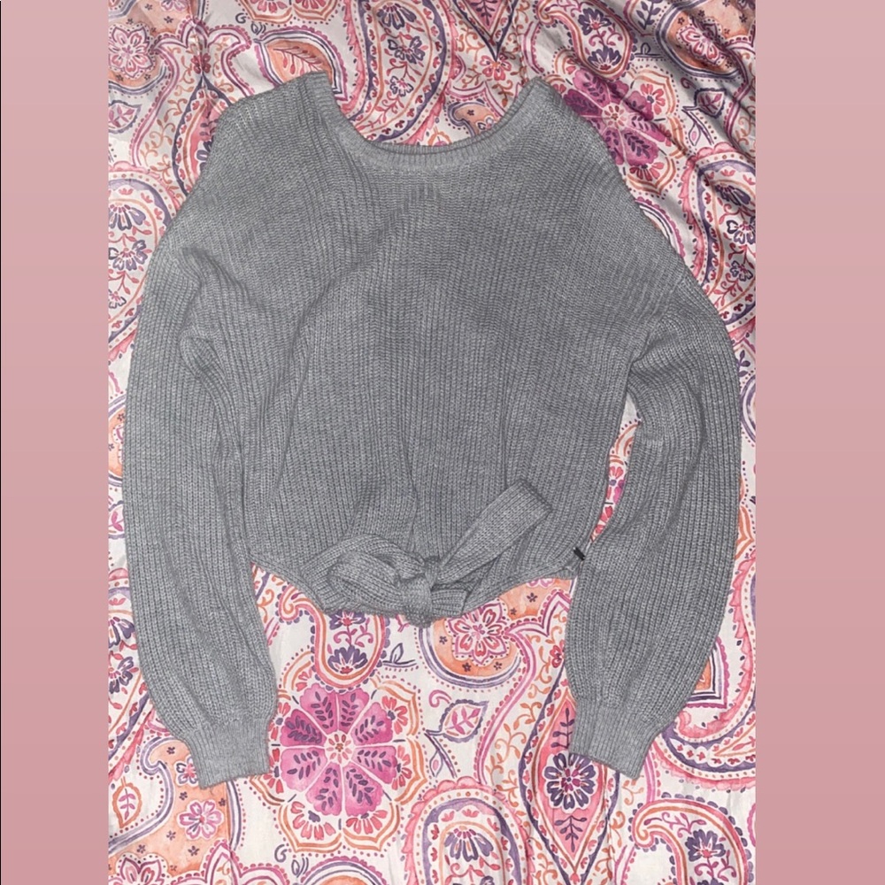 Gray sweater